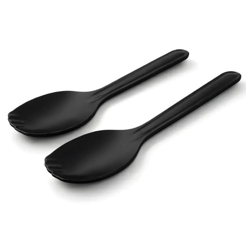 Black Serving Rice Flat Spoon