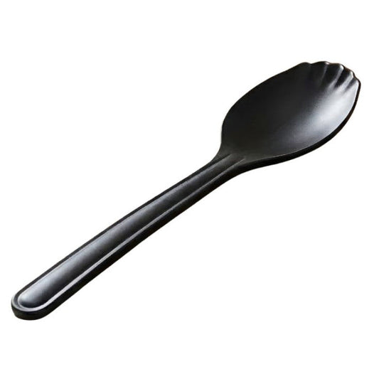 Black Serving Rice Flat Spoon